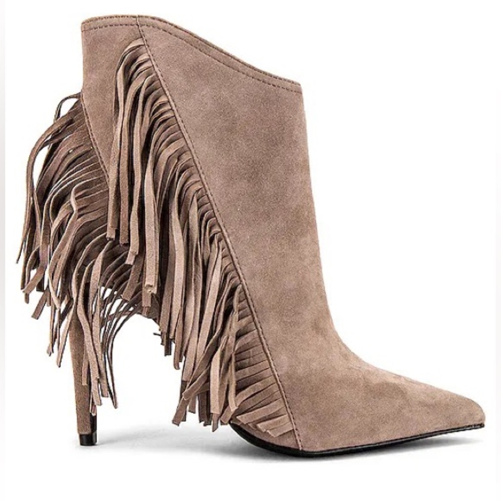 ALL SAINTS Izzy Suede Fringe Boots
